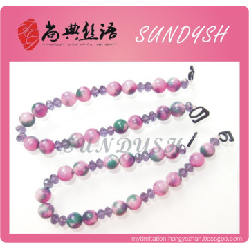 Fashion Swiming Natural Stone Beaded Bra Strap